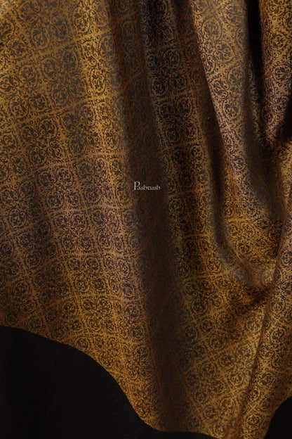 Pashtush India 100x200 Pashtush Womens Woven Paisley, Self Shawl, In Extra Soft Fine Wool, Large Wrap Size