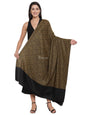 Pashtush India Womens Shawls Pashtush Womens Woven Paisley, Self Shawl, In Extra Soft Fine Wool, Large Wrap Size Gold