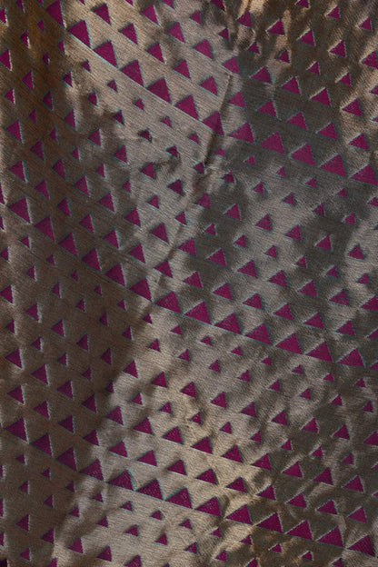 Pashtush Shawl Store Stole Pashtush Womens Zari Weave Stole, Scarf, Majenta