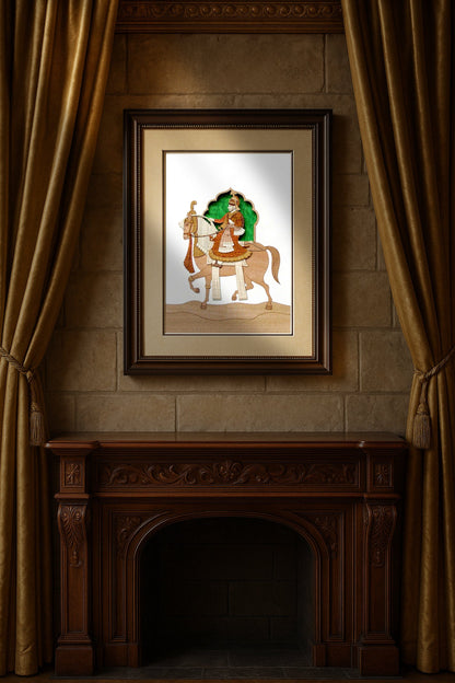 pashtush Gift Pack Pashtush Wooden Artwork, The Royal Ride, Intricately Crafted Using Natural Coloured Wood