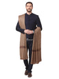 Pashtush India Mens Shawls Gents Shawl Pashtush Woven Aztec Design Mens Shawl (Lambs Wool) Beige