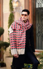 Pashtush India 70x200 Pashtush Woven Mens Checkered Scarf, Fine Wool Muffler, Soft and Light Weight