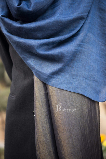Pashtush India 70x200 Pashutsh Mens Twilight Collection, Reversible With Metallic Thread Weave, Fine Wool