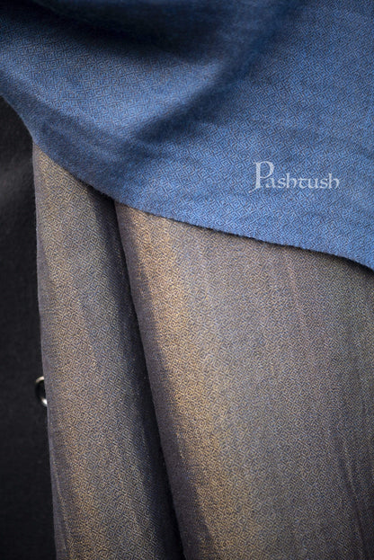 Pashtush India 70x200 Pashutsh Mens Twilight Collection, Reversible With Metallic Thread Weave, Fine Wool