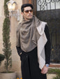 Pashtush India 70x200 Pashutsh Mens Twilight Striped Scarf, With Metallic Thread Weave