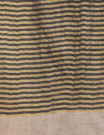 Pashtush India 70x200 Pashutsh Womens Twilight Striped Scarf, With Shimmery Zari Thread Weave