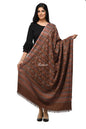 Pashwool Womens Shawls Pashwool Womens Ethnic Design Shawl, Light Weight, Soft And Warm, Sahara