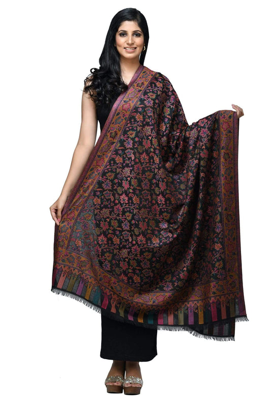 Pashwool 100x200 Pashwool Womens Kaani Design Shawl, Light Weight, Soft and Warm