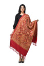 Pashwool Womens Stoles and Scarves Scarf Pashwool Womens Kashmiri Embroidery Stole, Woollen Stole, Pink, Soft And Warm