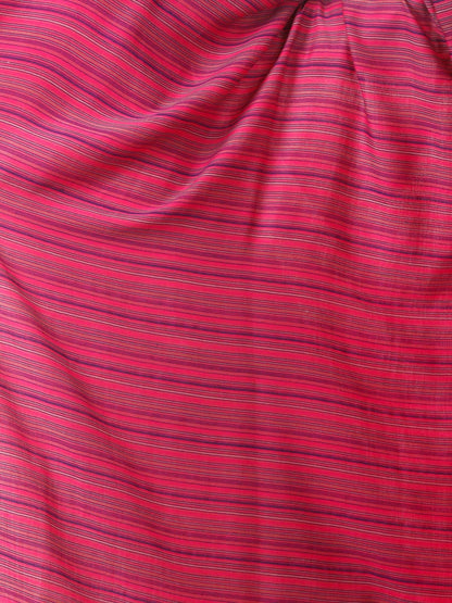 Pashtush Shawl Store Shawl Women's Fine Wool Striped Shawl, Australian Merino Wool - Fuchsia