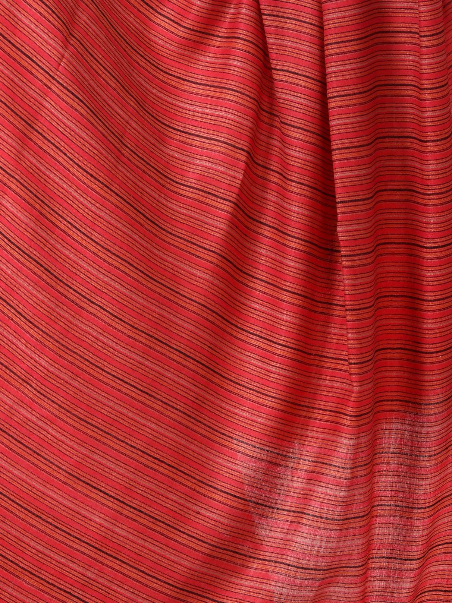Pashtush Shawl Store Shawl Women's Fine Wool Striped Shawl, Australian Merino Wool - Rose