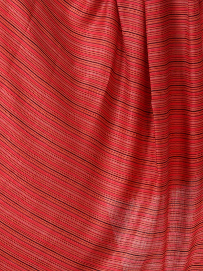 Pashtush Shawl Store Shawl Women's Fine Wool Striped Shawl, Australian Merino Wool - Rose