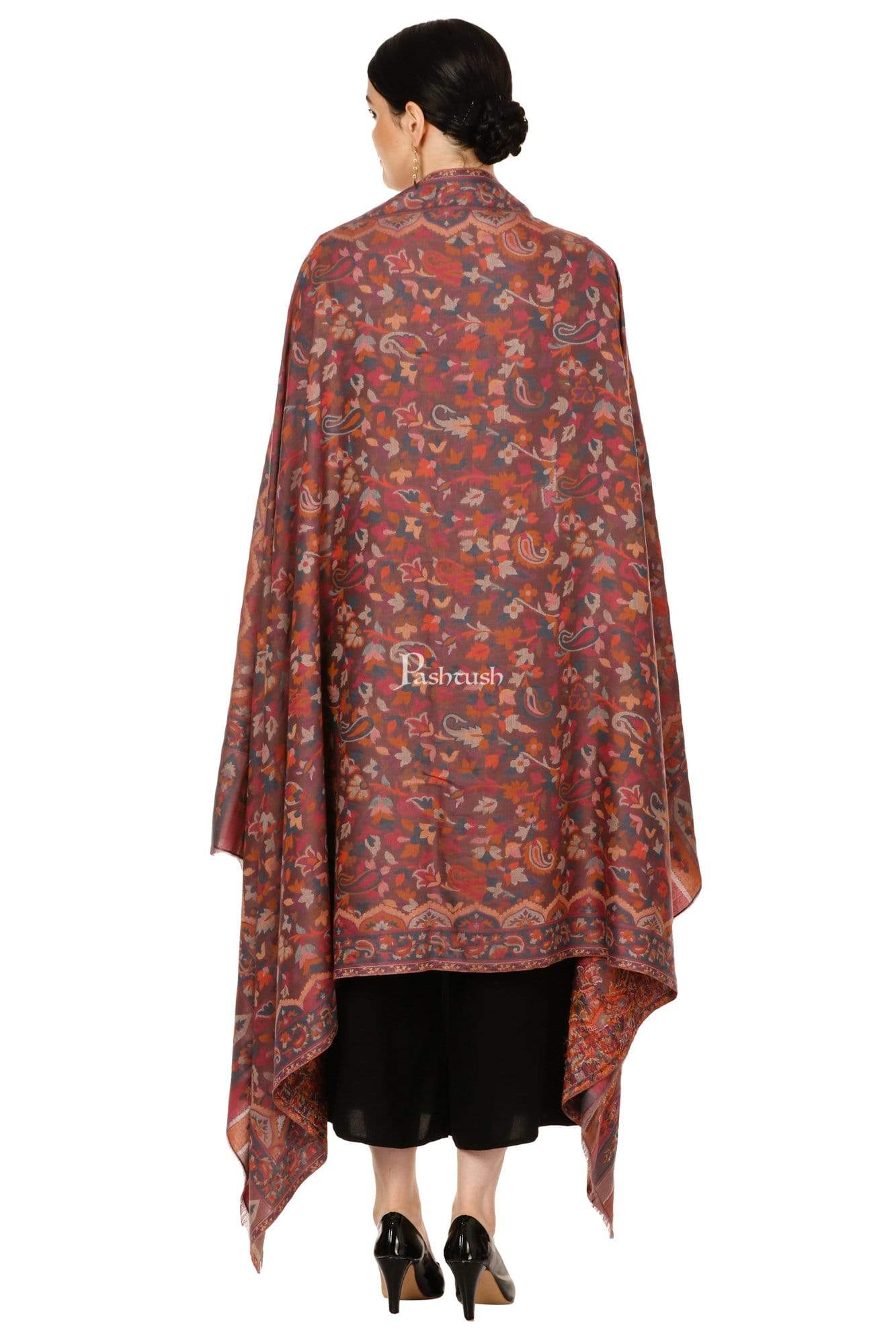 Pashtush Shawl Store Shawl Womens Kaani Shawl, Faux Pashmina, Soft and Warm, Dusky Fawn