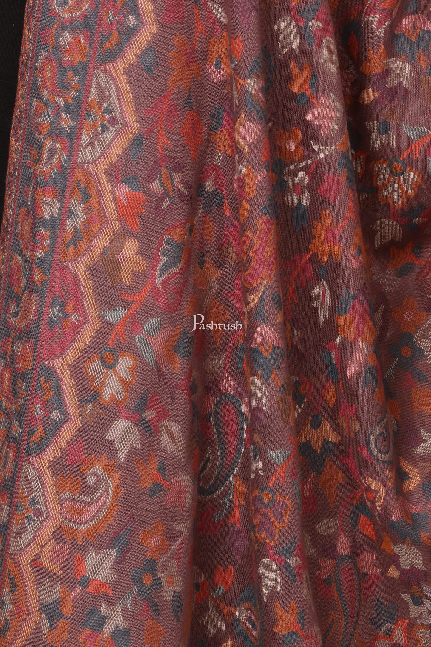 Pashtush Shawl Store Shawl Womens Kaani Shawl, Faux Pashmina, Soft and Warm, Dusky Fawn
