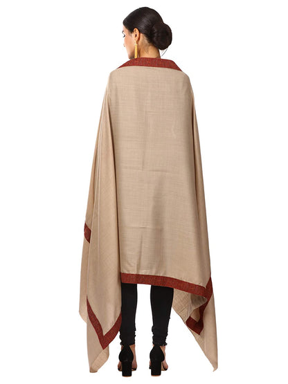 Pashtush India 100x200 Womens Kashmiri Patchwork Neemdaur Shawl