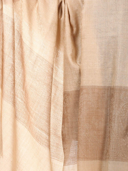 Pashtush India 100x200 Womens Woven Extra Fine Wool Blend Pashmina Shawl, Soft and Warm