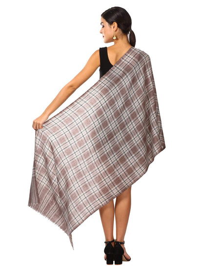Pashtush Shawl Store Scarf Cashmere Wool Blended Muffler - Tuscan Grey