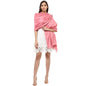 Pashtush Store Pashtush Women's Soft Wool Shawl Baby peach with Jacquard Design